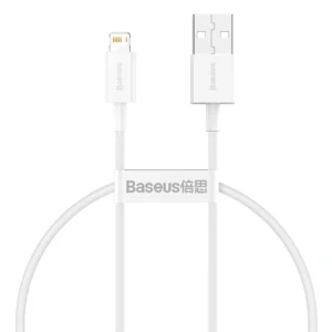 Baseus Superior Series 0.25 Meter 2.4A USB to Lightning Fast Charging Data Cable - White (CALYS-02)