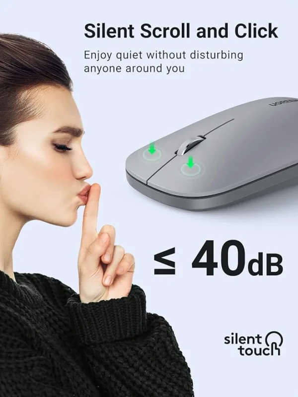 UGREEN Slim 4000DPI 2.4GHz Silent Wireless Mouse - Image 2