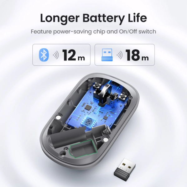UGREEN Slim 4000DPI 2.4GHz Silent Wireless Mouse - Image 5