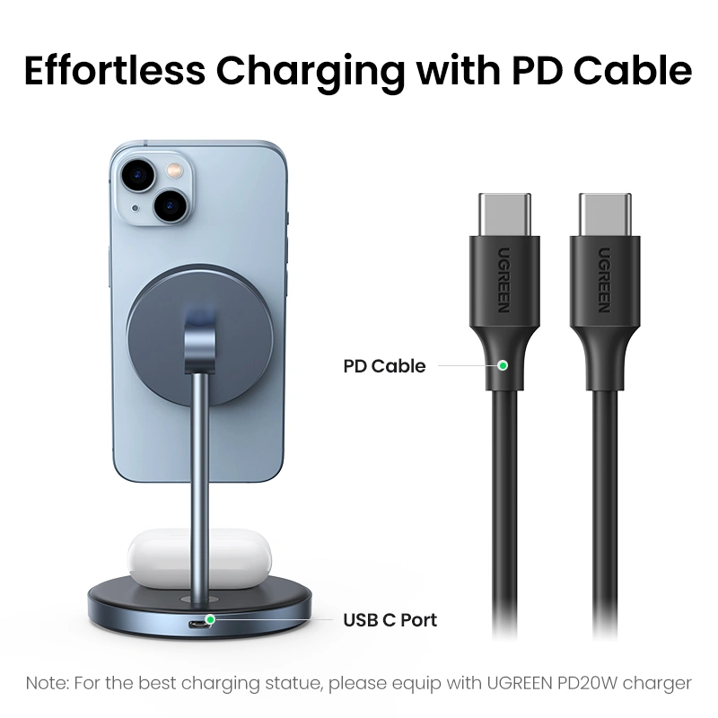 UGREEN 2-in-1 Wireless Charger - Image 5
