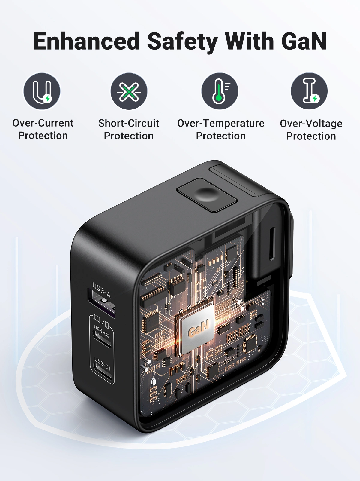 UGREEN Nexode 65W GaN 3-Port Fast Charger - Image 5
