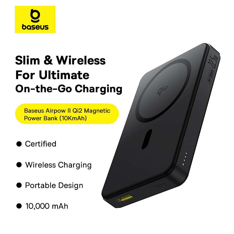 Baseus Airpow Ⅱ 10000mAh 22.5W Qi2 Magnetic Power Bank - Image 11