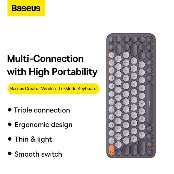 Baseus K01A Wireless Tri-Mode Keyboard - Image 11