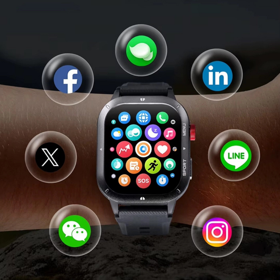 Haylou IRON Neo Smart Watch - Black - Image 8
