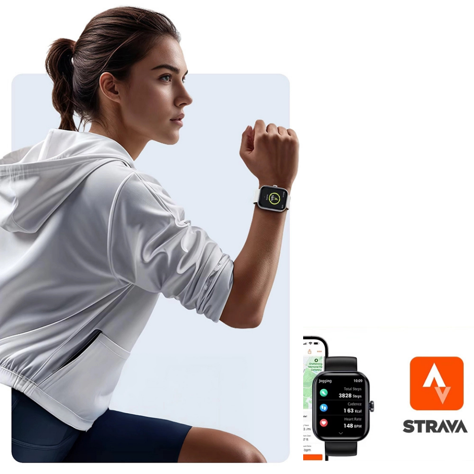 Haylou Watch 4 GPS Tracking Smart Watch - Silver - Image 2