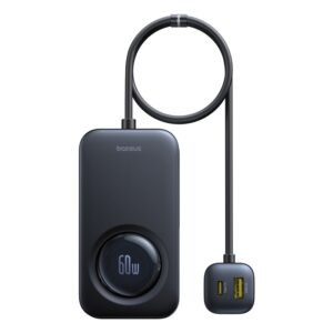 Baseus PrimeTrip VW1 60W Car Charger with Retractable Cable - Cosmic Black (C00069000121-00)