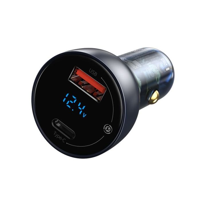 Baseus Particular Digital Display 65W Dual Port Car Charger - Image 3