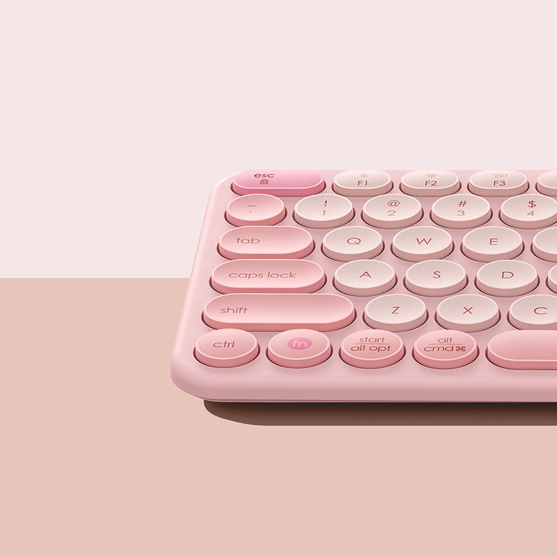 Baseus K01A Wireless Tri-Mode Keyboard Pink - Image 6