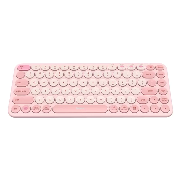 Baseus K01A Wireless Tri-Mode Keyboard Pink - Image 4
