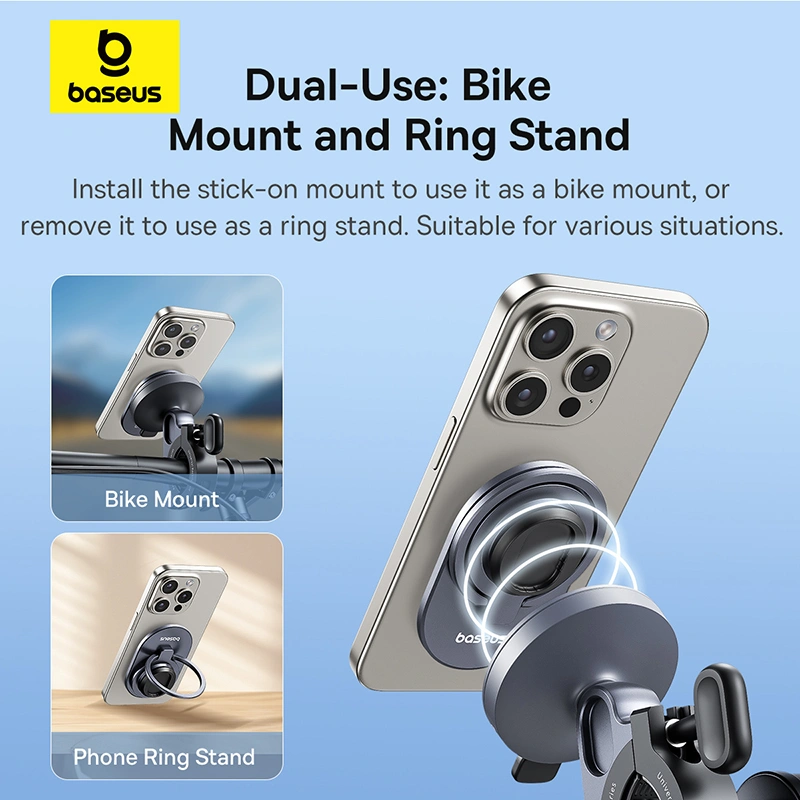 Baseus PrimeTrip Series Stick-on Type Magnetic Bike Phone Mount Holder - Image 11