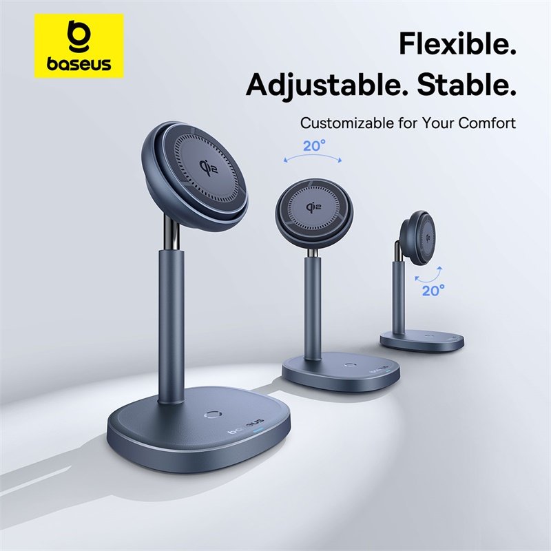 Baseus Orbit 2 Pro Air-Cooled 20W 2-in-1 Qi2 Wireless Charging Stand - Image 12