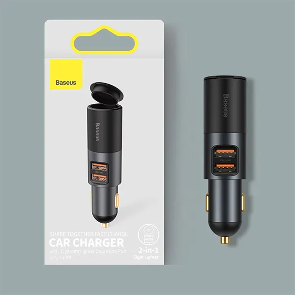 Baseus Share Together 120W U+C Dual Port Car Charger - Image 11
