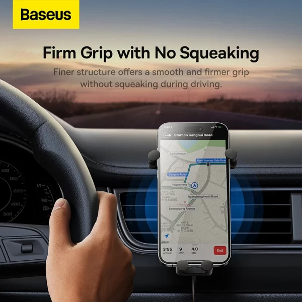 Baseus Stable Gravitational 15W Wireless Charging Car Mount - Image 9