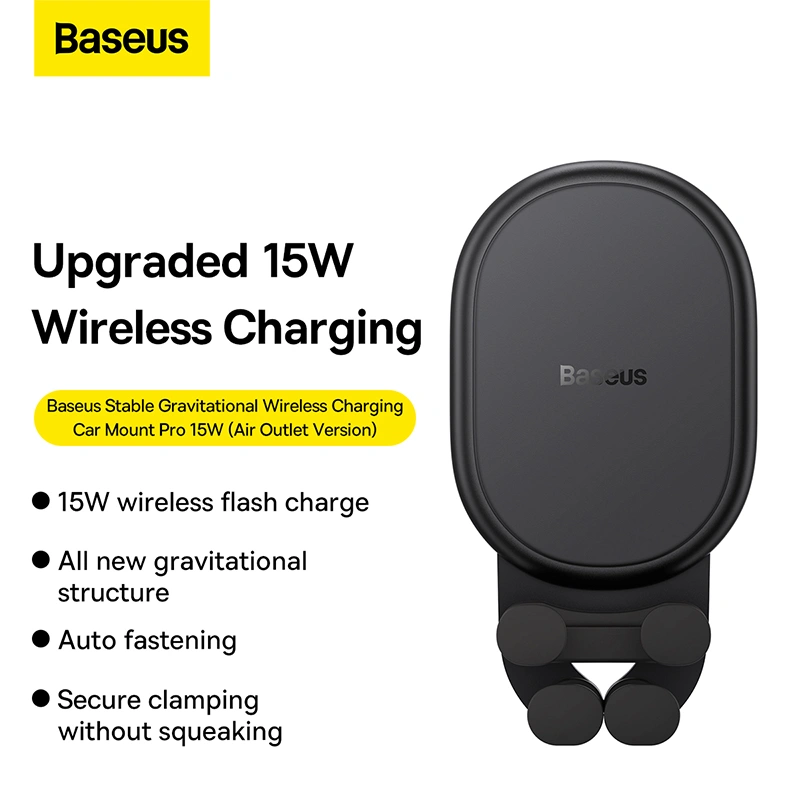 Baseus Stable Gravitational 15W Wireless Charging Car Mount - Image 13