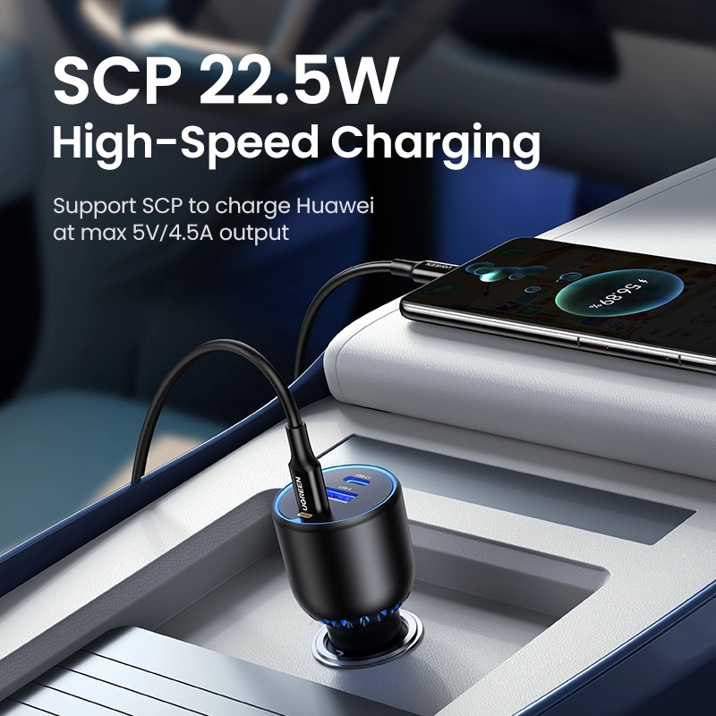 UGREEN 3-Port 130W Car Charger - Image 4