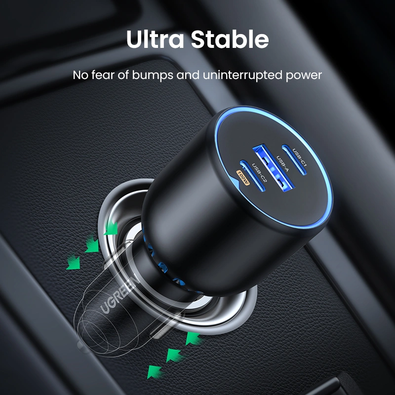 UGREEN 3-Port 130W Car Charger - Image 7