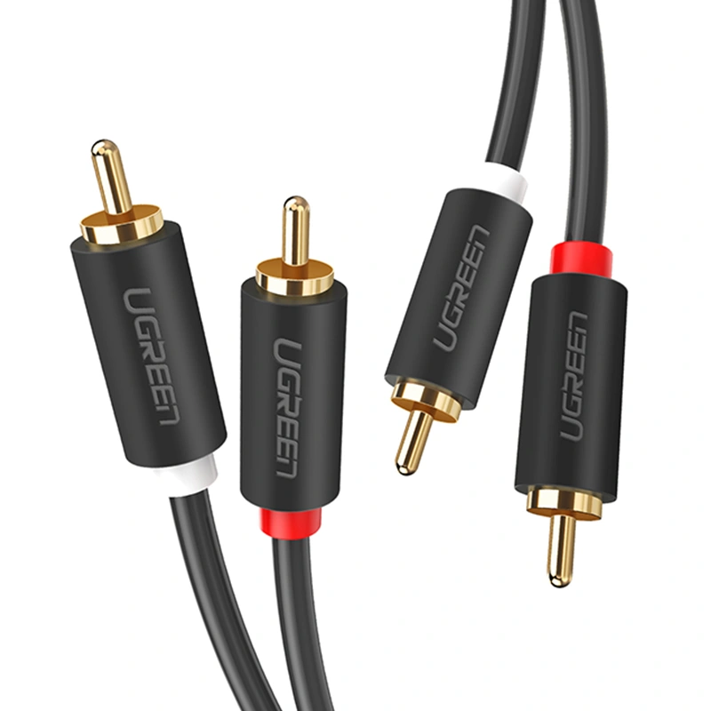 UGREEN 2RCA Male to 2RCA Male 2 Meter Cable – AV104 - 10518