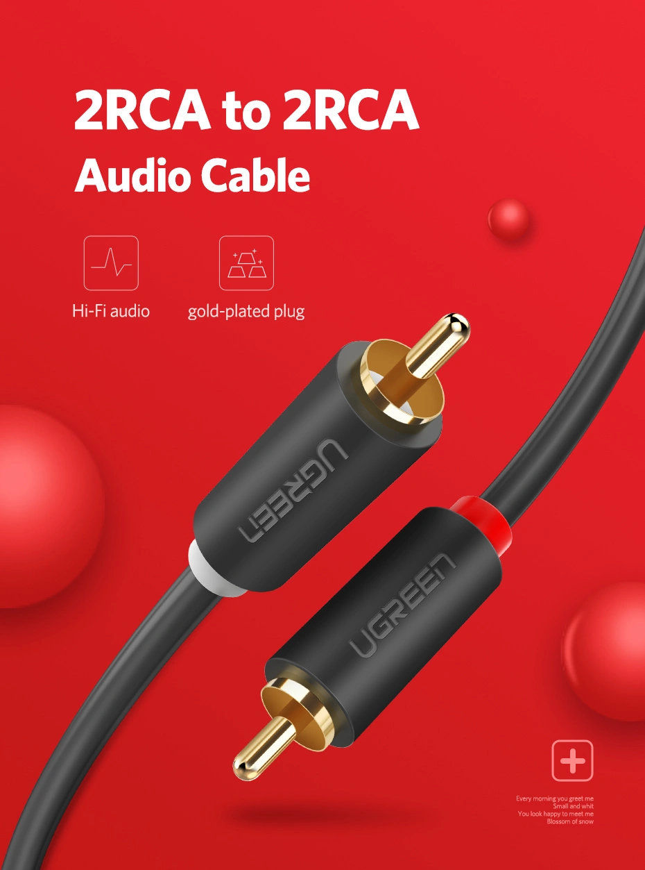 UGREEN 2RCA Male to 2RCA Male 2m Cable - Image 6