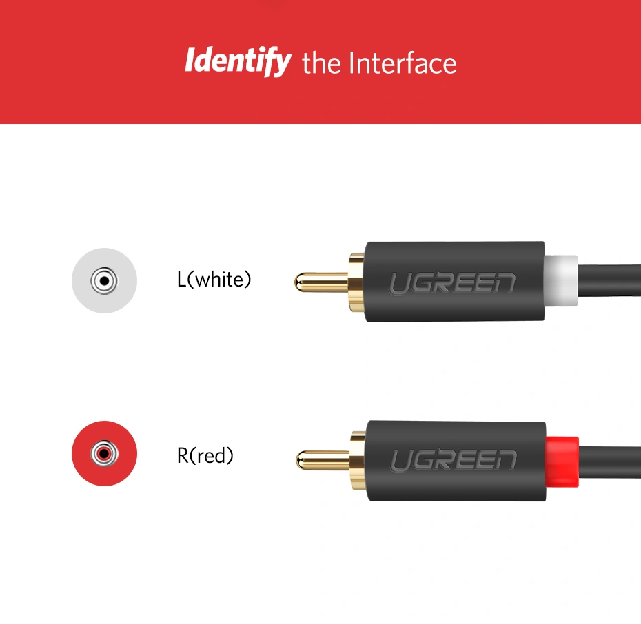 UGREEN 2RCA Male to 2RCA Male 2m Cable - Image 10