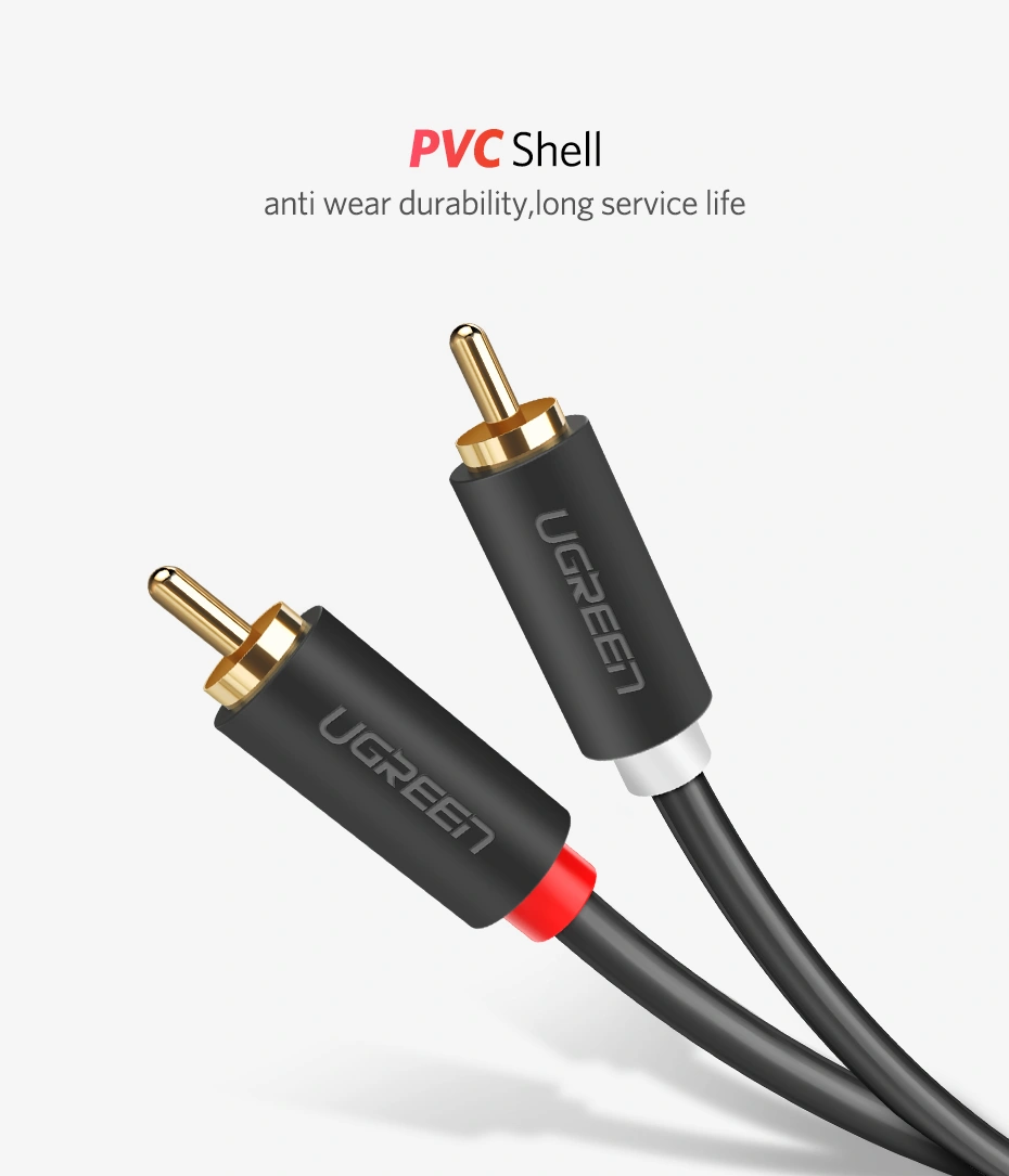 UGREEN 2RCA Male to 2RCA Male 2m Cable - Image 4