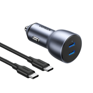 UGREEN 50W Dual Type-C Port PD Fast Car Charger – CD213 - 70594
