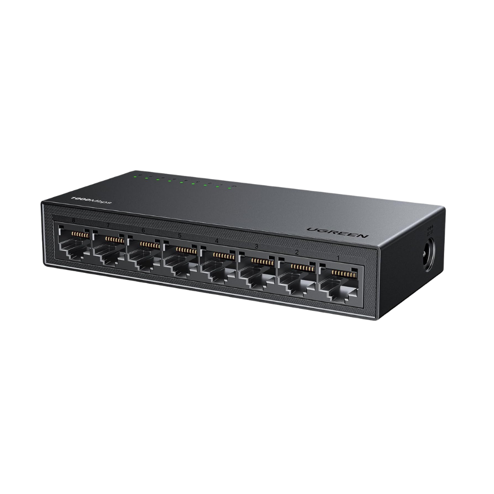 UGREEN 8-Port Gigabit Ethernet Switch PC+ABS Housing EU Adapter – CM834 – 35499EU