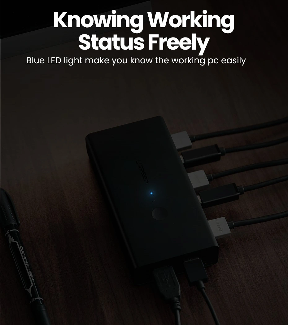 UGREEN HDMI 2-Port KVM Switch Box - Image 4