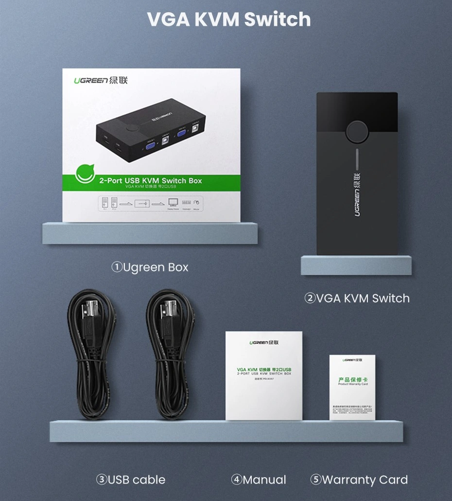 UGREEN HDMI 2-Port KVM Switch Box - Image 11