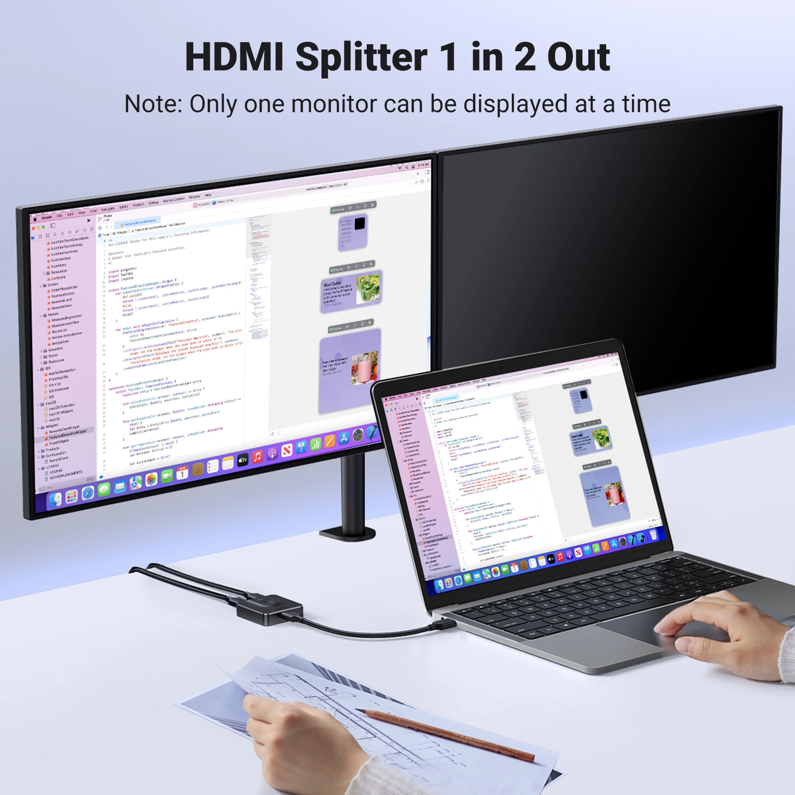 UGREEN HDMI Switcher 2-In 1-Out 4K@60Hz - Image 5