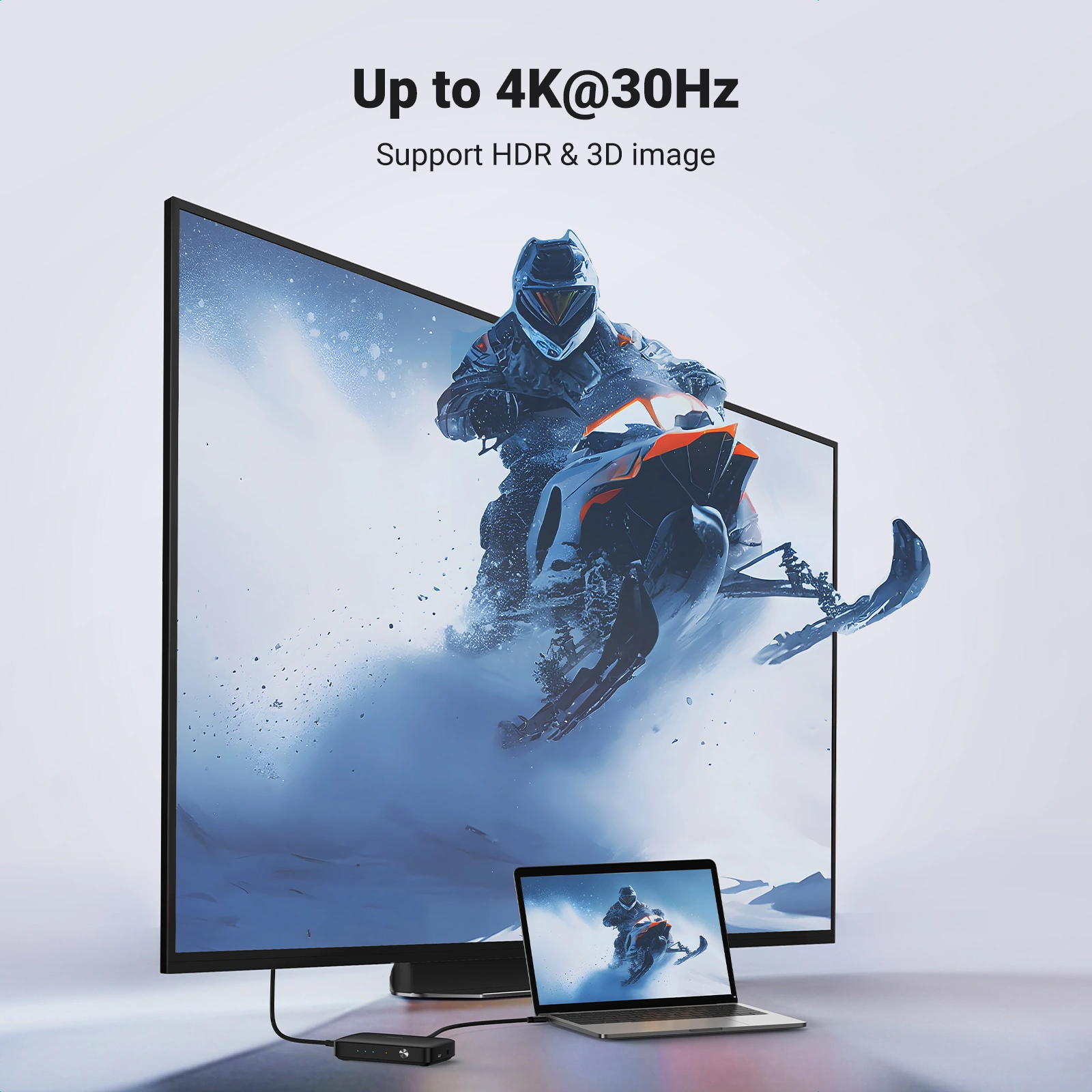 UGREEN HDMI Switcher 3-In 1-Out 4K@30HZ with Remote - Image 4
