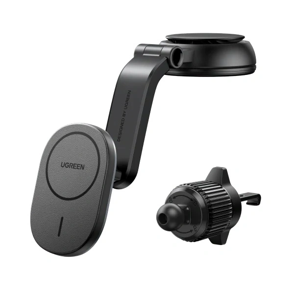 UGREEN Magnetic Car Holder with Wireless Charger - Image 2
