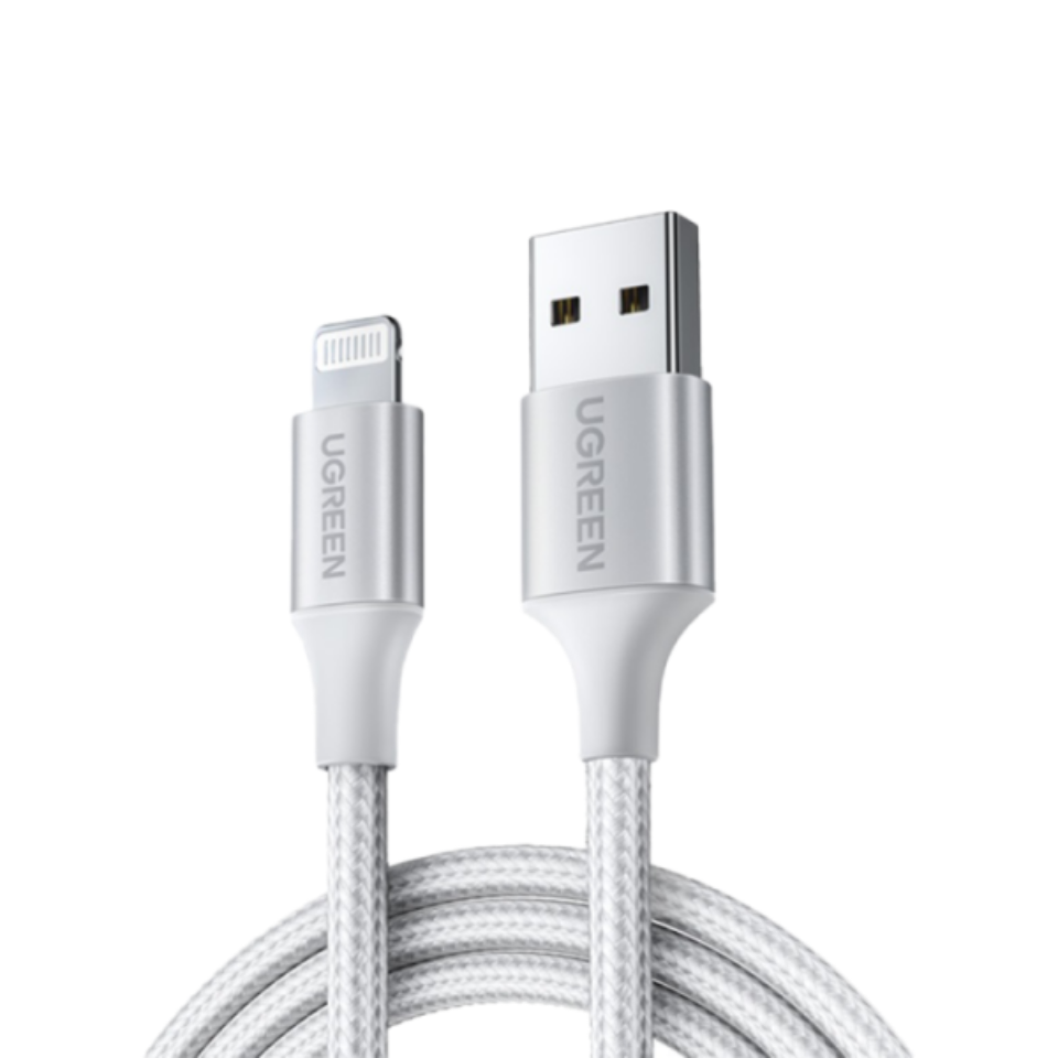 UGREEN USB to Lightning 1 Meter Aluminum Case MFI Certified Braided Cable – US199 - 60161