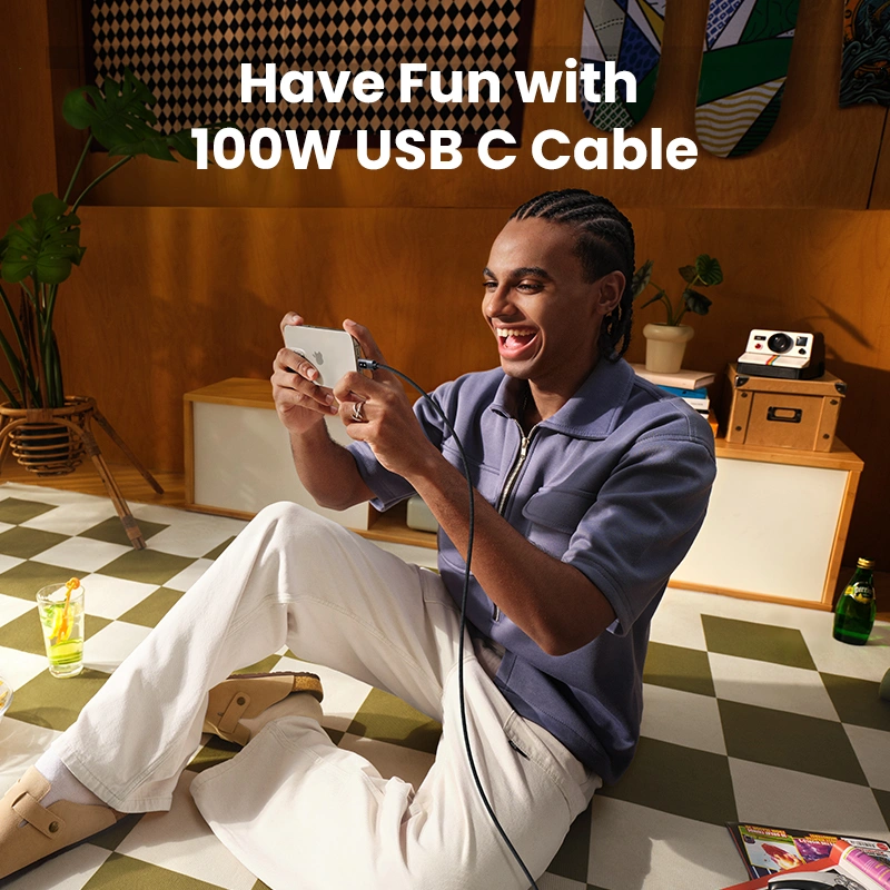 UGREEN UNO 100W 5A Max 1m Type-C to Type-C Cable - Image 2