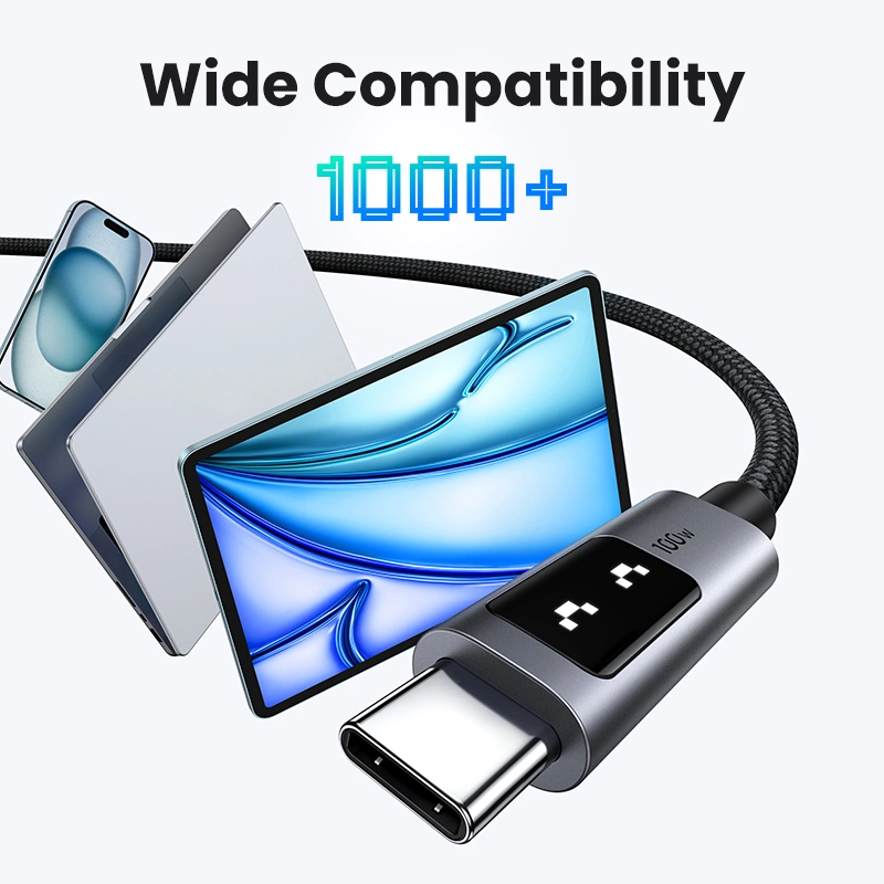 UGREEN UNO 100W 5A Max 1m Type-C to Type-C Cable - Image 6