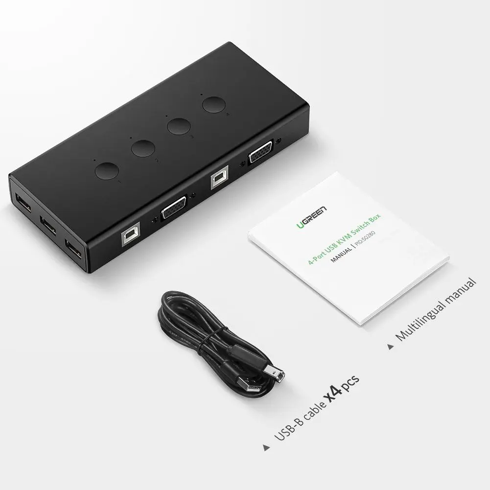 UGREEN 4-Port KVM Switch – 90810 - Image 9