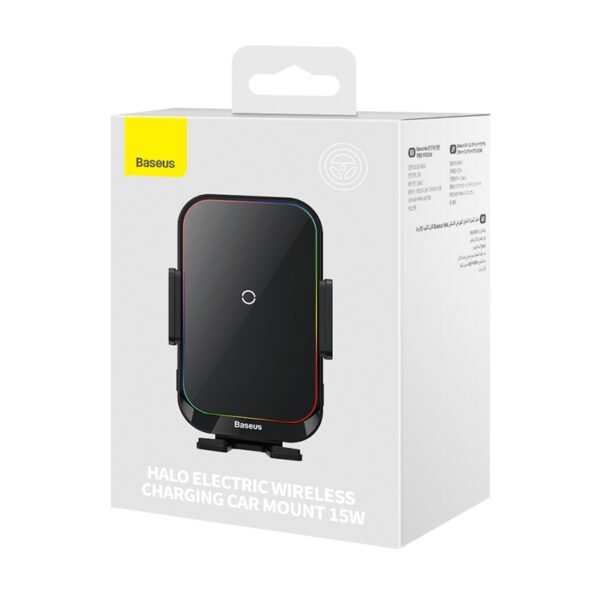 Baseus Halo Electric 15W Wireless Charging Car Mount - Image 11