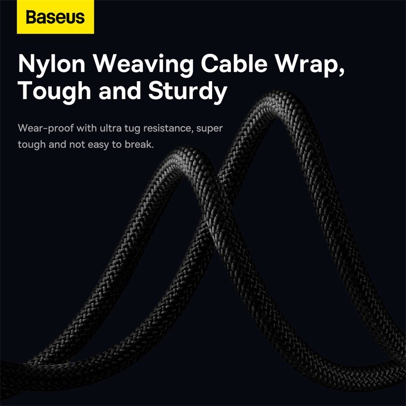 Baseus StarSpeed One-for-Three USB to M+L+C Cable - Image 6