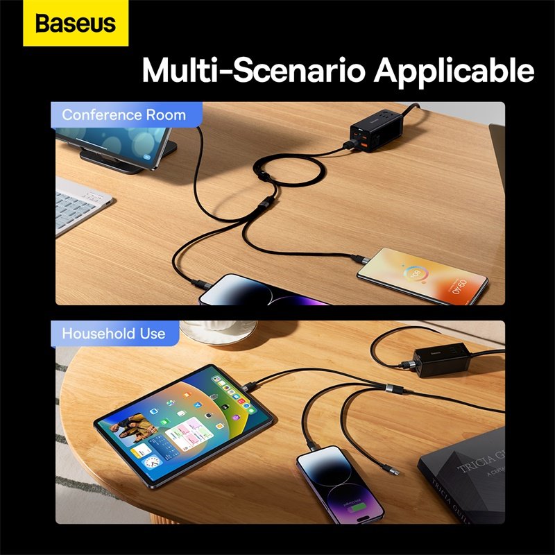 Baseus StarSpeed One-for-Three USB to M+L+C Cable - Image 4