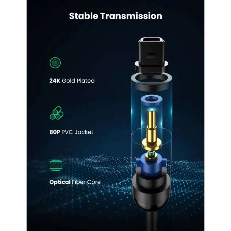 UGREEN Toslink 2 Meter Optical Audio Cable - Image 8