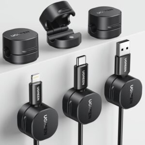 UGREEN Magnetic Cable Organizer Clips (3-Pack) – 45797