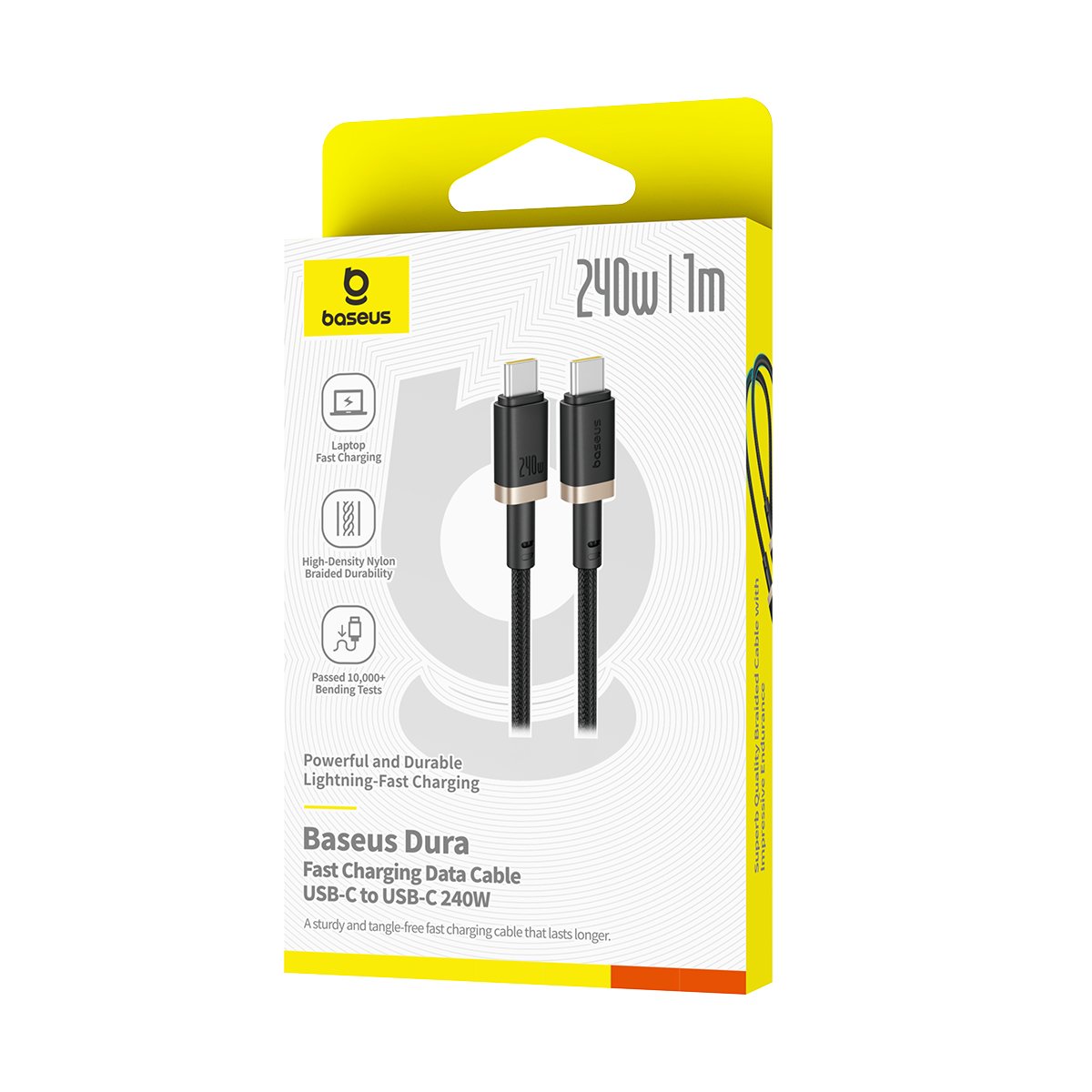 Baseus Dura 240W USB-C to USB-C 1m Fast Charging Cable - Image 6