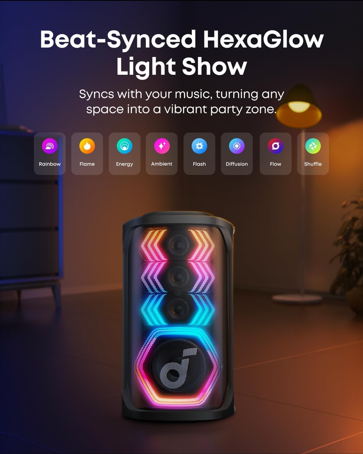 Anker Soundcore Rave 3S Wireless AI Karaoke Party Speaker - Image 8