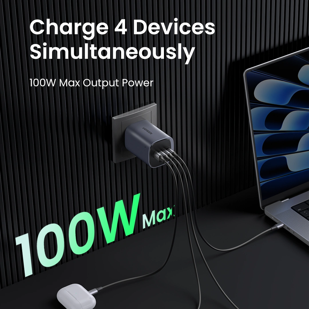 UGREEN Nexode S 100W 4-Port GaN Fast Charger - Image 4