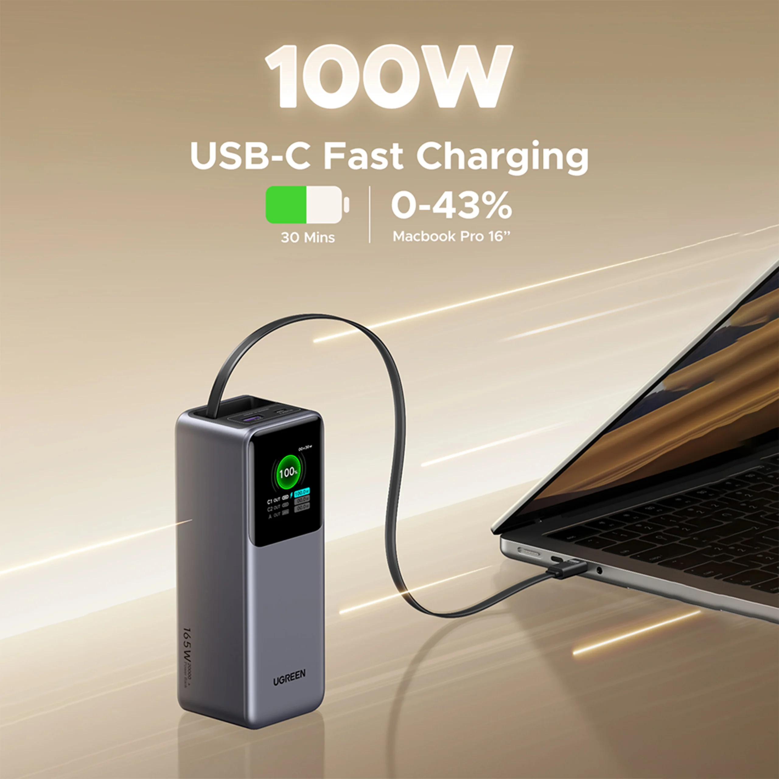 UGREEN Nexode 165W 20000mAh Power Bank - Image 5