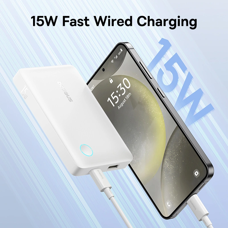 Baseus EnerFill FP11 10000mAh 15W Fast Charging Power Bank – Moon White - Image 9