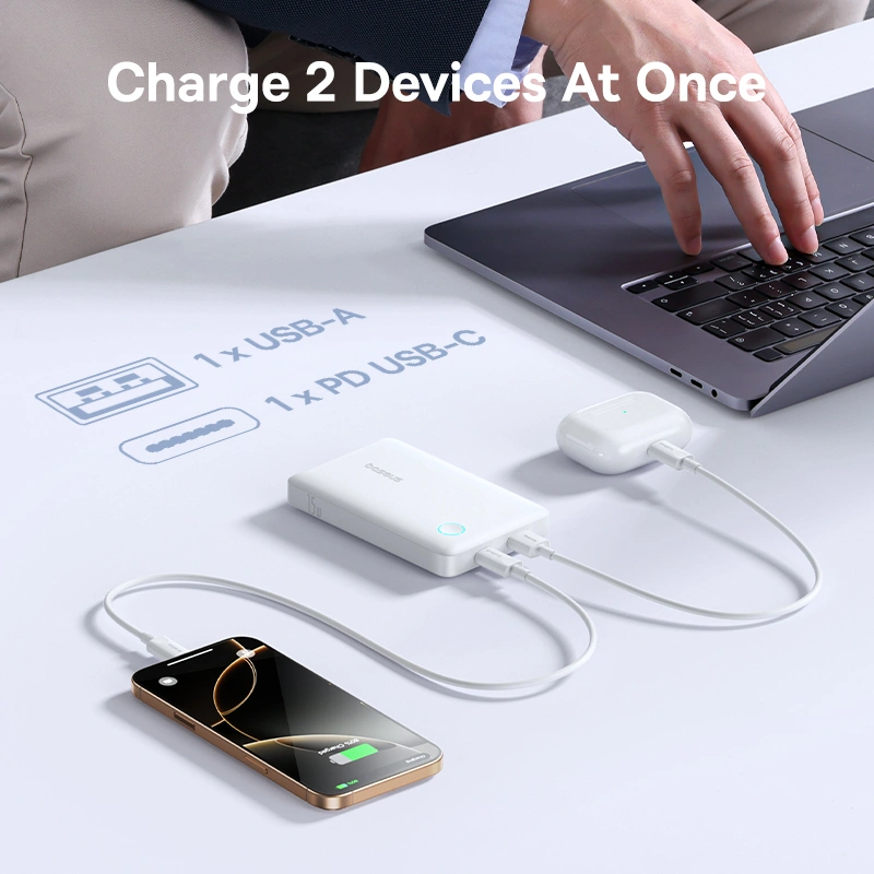 Baseus EnerFill FP11 10000mAh 15W Fast Charging Power Bank – Moon White - Image 11