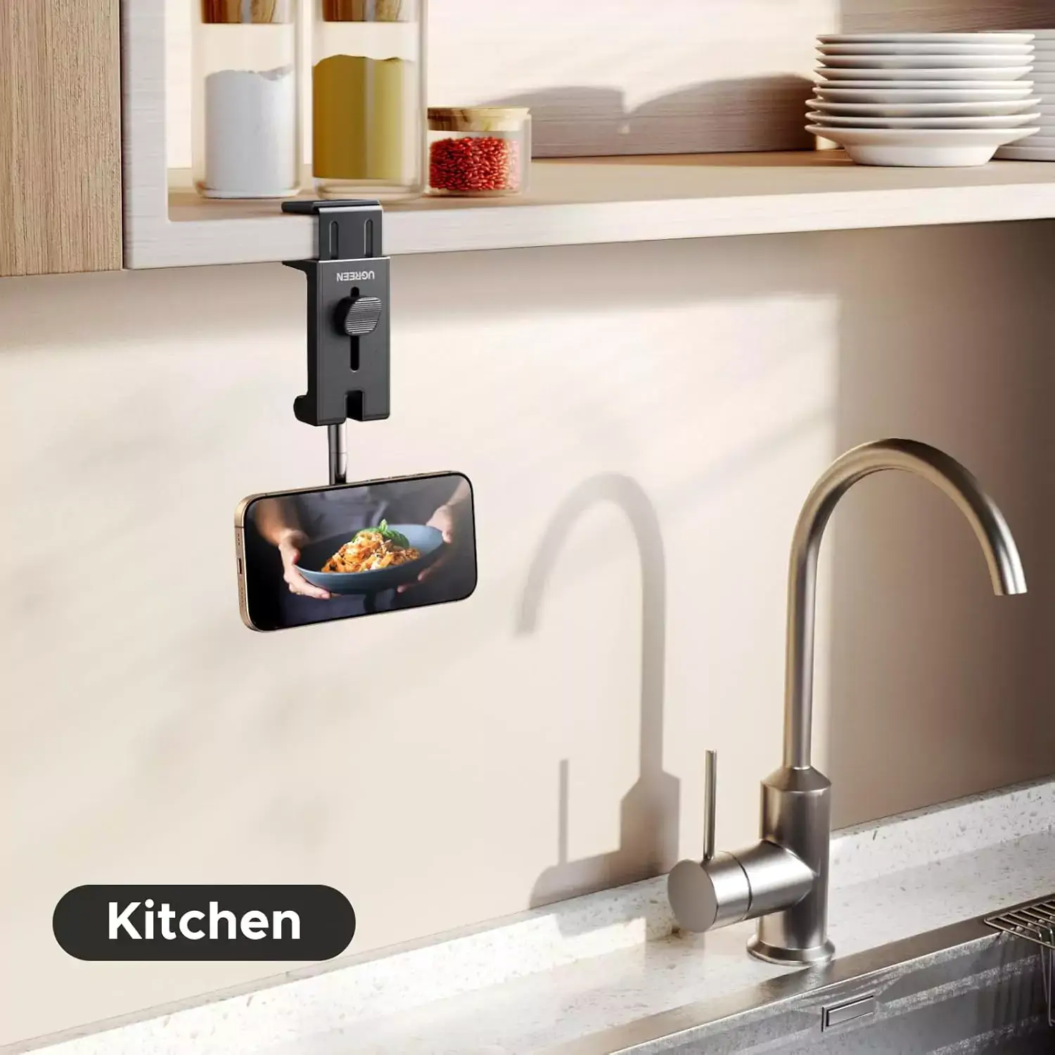 UGREEN 360 Rotation Magnetic Travel Clip Type Phone Holder - Image 5