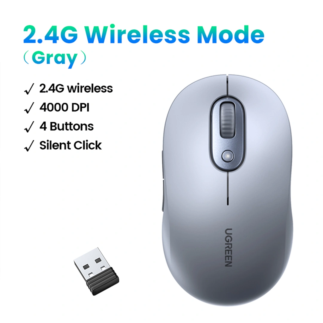 UGREEN Silent Click 2.4G Wireless Mouse – 35900 - Image 3