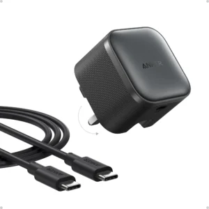 Anker Nano 45W USB-C Fast Charger with USB-C to USB-C Cable - Foldable UK Plug - B2692K11