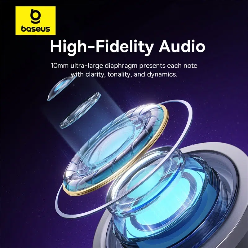 Baseus Encok CZ11 USB-C Wired Earphones - Moon White - Image 5